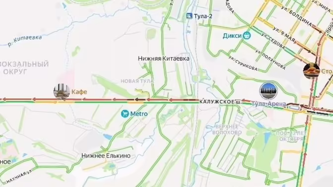 Ремонт начался на Калужском шоссе в Туле