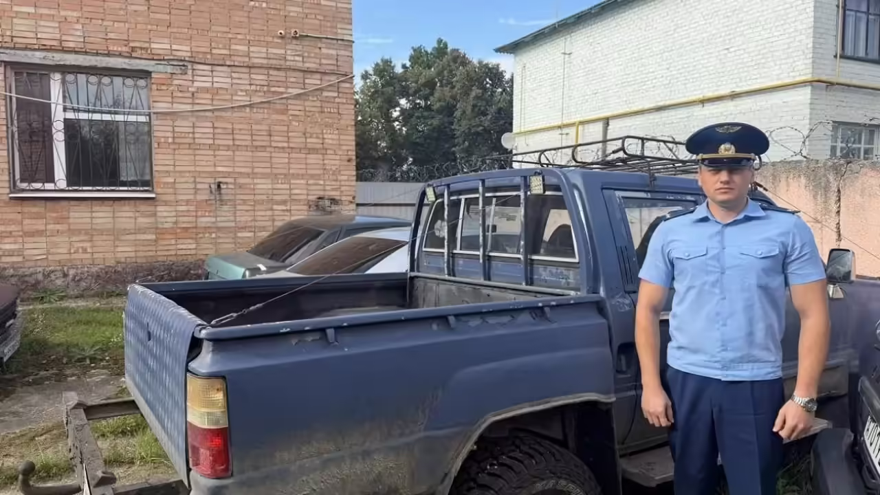 В Хвастовичском районе Калужской области арестовали Toyota Hilux у пьяного водителя