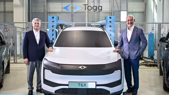 Togg представил кроссовер T6X за 2,3 млн рублей: старт продаж в 2027 году