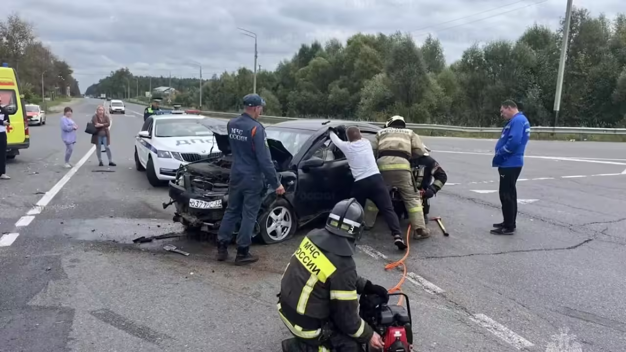 ДТП с деблокировкой пострадавшего в Суздальском районе Владимирской области