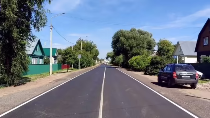 Во Владимирской области отремонтировали участок трассы Хохлово - Камешково - Ручей