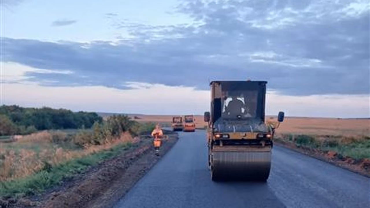 Ремонт трассы в Кошкинском и Сергиевском районах идет с опережением