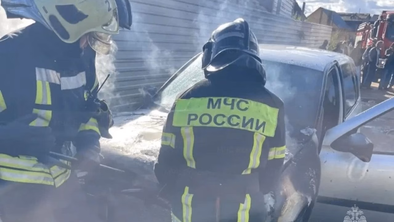 В Орловском округе загорелась "Лада Калина"