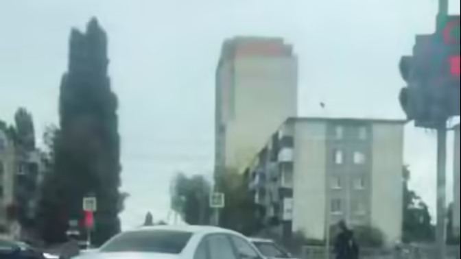 В Липецк водитель из соседней области оштрафован за въезд на тротуар через переход