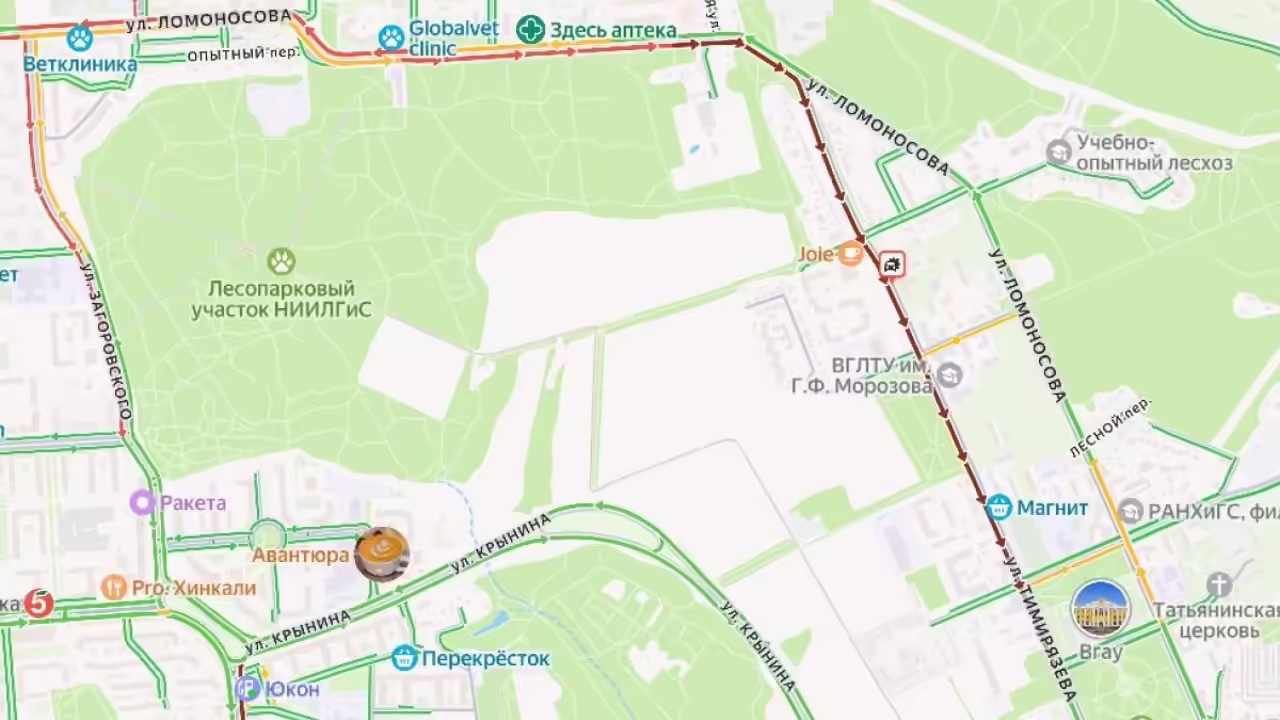 ДТП с двумя автомобилями затруднило движение по улице Тимирязева в Воронеже