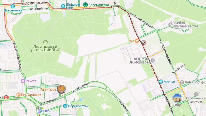 ДТП с двумя автомобилями затруднило движение по улице Тимирязева в Воронеже
