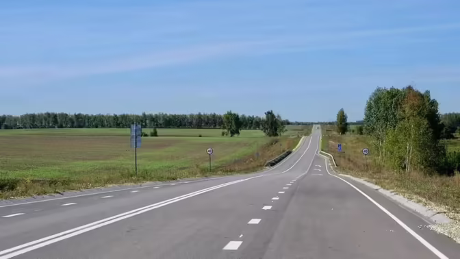 В Рыбновском округе отремонтировали въездную дорогу Рязань-Москва